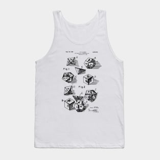 RPG Boardgame Dice Set Patent Prints Tank Top